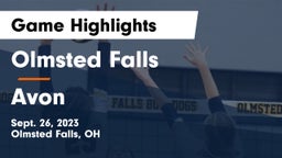 Olmsted Falls  vs Avon  Game Highlights - Sept. 26, 2023