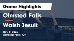 Olmsted Falls  vs Walsh Jesuit  Game Highlights - Oct. 9, 2023