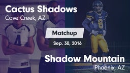 Matchup: Cactus Shadows High vs. Shadow Mountain  2016