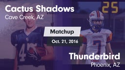 Matchup: Cactus Shadows High vs. Thunderbird  2016