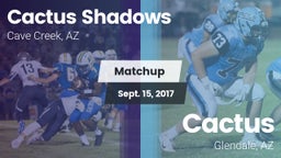 Matchup: Cactus Shadows High vs. Cactus  2017