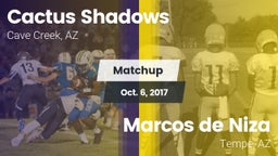 Matchup: Cactus Shadows High vs. Marcos de Niza  2017