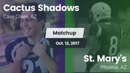 Matchup: Cactus Shadows High vs. St. Mary's  2017