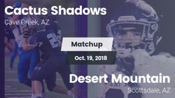 Matchup: Cactus Shadows High vs. Desert Mountain  2018