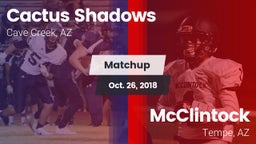 Matchup: Cactus Shadows High vs. McClintock  2018