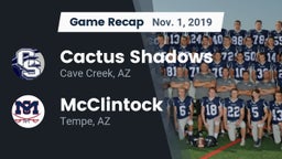 Recap: Cactus Shadows  vs. McClintock  2019