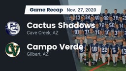 Recap: Cactus Shadows  vs. Campo Verde  2020