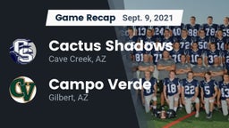 Recap: Cactus Shadows  vs. Campo Verde  2021