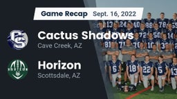 Recap: Cactus Shadows  vs. Horizon  2022