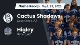 Recap: Cactus Shadows  vs. Higley  2023