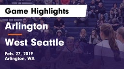 Arlington  vs West Seattle Game Highlights - Feb. 27, 2019