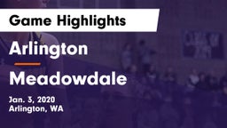 Arlington  vs Meadowdale  Game Highlights - Jan. 3, 2020