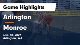 Arlington  vs Monroe  Game Highlights - Jan. 18, 2022