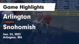 Arlington  vs Snohomish Game Highlights - Jan. 24, 2022