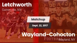 Matchup: Letchworth High vs. Wayland-Cohocton  2017