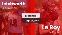 Matchup: Letchworth High vs. Le Roy  2018
