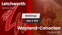 Matchup: Letchworth High vs. Wayland-Cohocton  2019