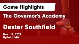The Governor's Academy  vs Dexter Southfield  Game Highlights - Nov. 12, 2022