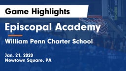 Episcopal Academy vs William Penn Charter School Game Highlights - Jan. 21, 2020