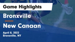 Bronxville  vs New Canaan  Game Highlights - April 8, 2022