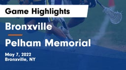 Bronxville  vs Pelham Memorial  Game Highlights - May 7, 2022