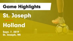 St. Joseph  vs Holland  Game Highlights - Sept. 7, 2019
