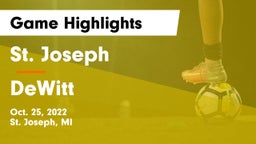 St. Joseph  vs DeWitt  Game Highlights - Oct. 25, 2022