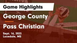 George County  vs Pass Christian  Game Highlights - Sept. 16, 2023