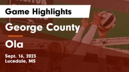 George County  vs Ola Game Highlights - Sept. 16, 2023
