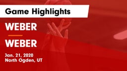 WEBER  vs WEBER  Game Highlights - Jan. 21, 2020