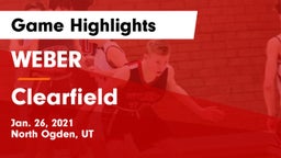 WEBER  vs Clearfield  Game Highlights - Jan. 26, 2021