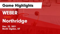 WEBER  vs Northridge  Game Highlights - Dec. 23, 2021