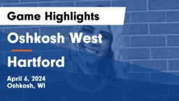 Oshkosh West  vs Hartford  Game Highlights - April 6, 2024