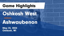 Oshkosh West  vs Ashwaubenon  Game Highlights - May 23, 2024