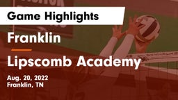 Franklin  vs Lipscomb Academy Game Highlights - Aug. 20, 2022