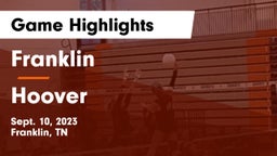 Franklin  vs Hoover  Game Highlights - Sept. 10, 2023