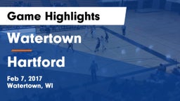 Watertown  vs Hartford  Game Highlights - Feb 7, 2017