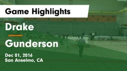 Drake  vs Gunderson  Game Highlights - Dec 01, 2016
