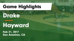 Drake  vs Hayward Game Highlights - Feb 21, 2017