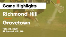 Richmond Hill  vs Grovetown Game Highlights - Feb. 22, 2020