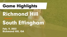 Richmond Hill  vs South Effingham  Game Highlights - Feb. 9, 2022