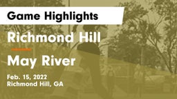 Richmond Hill  vs May River  Game Highlights - Feb. 15, 2022