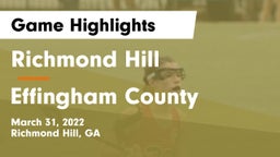 Richmond Hill  vs Effingham County  Game Highlights - March 31, 2022