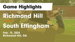 Richmond Hill  vs South Effingham  Game Highlights - Feb. 13, 2024