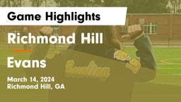 Richmond Hill  vs Evans  Game Highlights - March 14, 2024