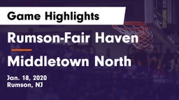 Rumson-Fair Haven  vs Middletown North  Game Highlights - Jan. 18, 2020