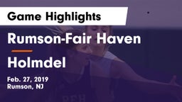 Rumson-Fair Haven  vs Holmdel  Game Highlights - Feb. 27, 2019