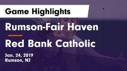 Rumson-Fair Haven  vs Red Bank Catholic  Game Highlights - Jan. 24, 2019