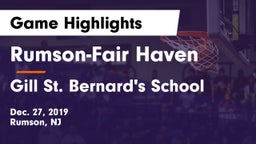 Rumson-Fair Haven  vs Gill St. Bernard's School Game Highlights - Dec. 27, 2019