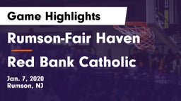 Rumson-Fair Haven  vs Red Bank Catholic  Game Highlights - Jan. 7, 2020